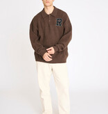 Resterods Resterods Eddy LS Polo Sweat Brown