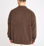 Resterods Resterods Eddy LS Polo Sweat Brown