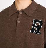 Resterods Eddy LS Polo Sweat Brown