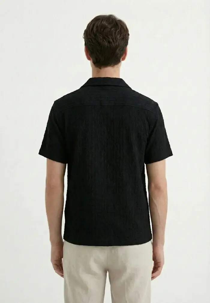 Ciszere Ashen Structured Shirt Black