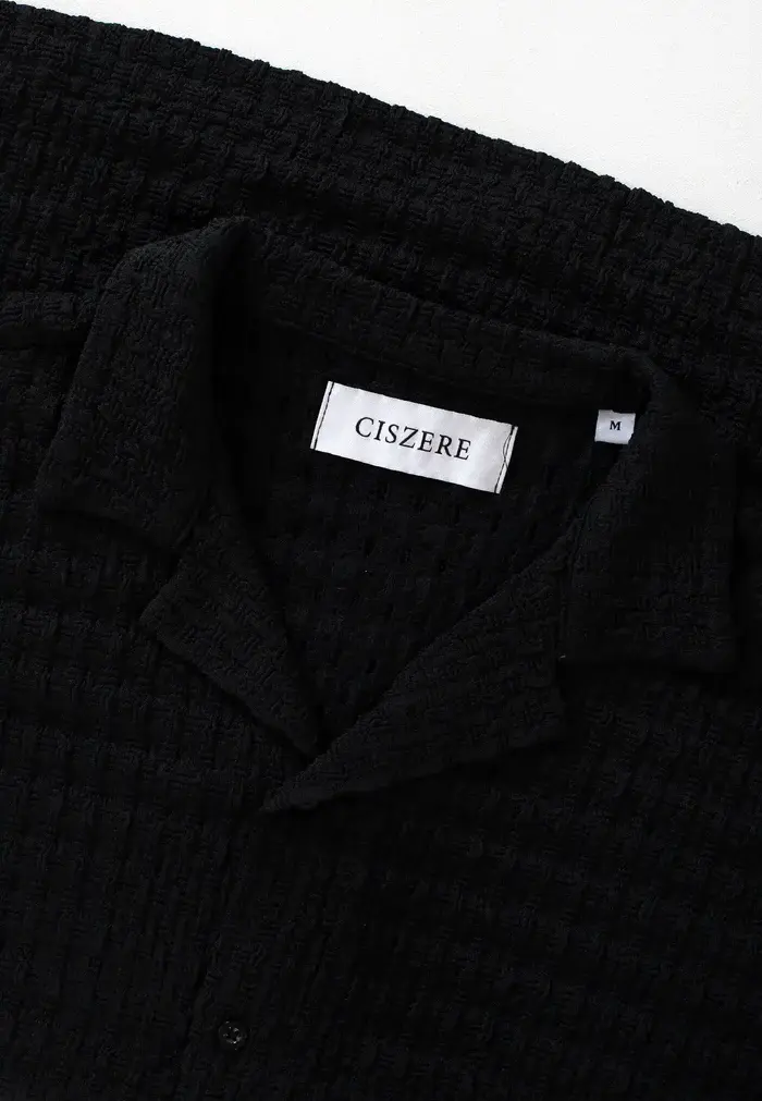 Ciszere Ashen Structured Shirt Black