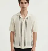 Ciszere Bran Crochet Knitted Shirt White/Beige