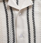 Ciszere Bran Crochet Knitted Shirt White/Beige