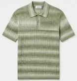 Ciszere Gabe Knitted Polo Striped Green