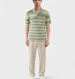 Ciszere Gabe Knitted Polo Striped Green