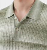 Ciszere Gabe Knitted Polo Striped Green
