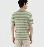 Ciszere Gabe Knitted Polo Striped Green
