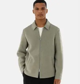 Ciszere Fred Boucle Overshirt Dusty Sage Green