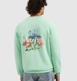 Pure Path 26010309 Trio Of Flowers Crew Neck Sweat Mint