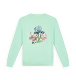 Pure Path 26010309 Trio Of Flowers Crew Neck Sweat Mint