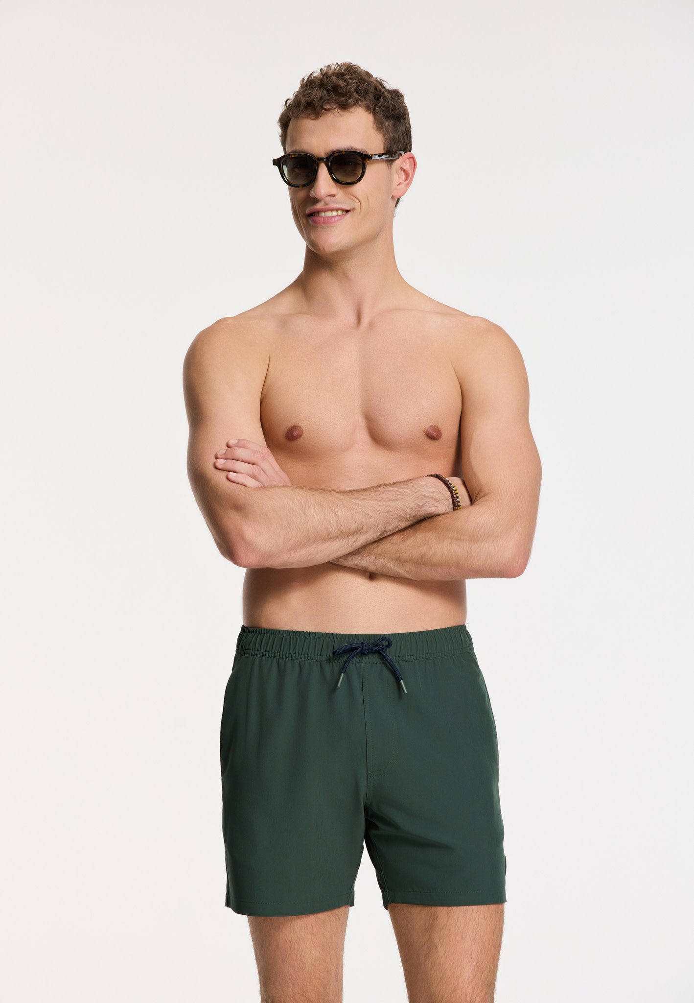 SHIWI Scott Stretch Swim Short Green Leaf