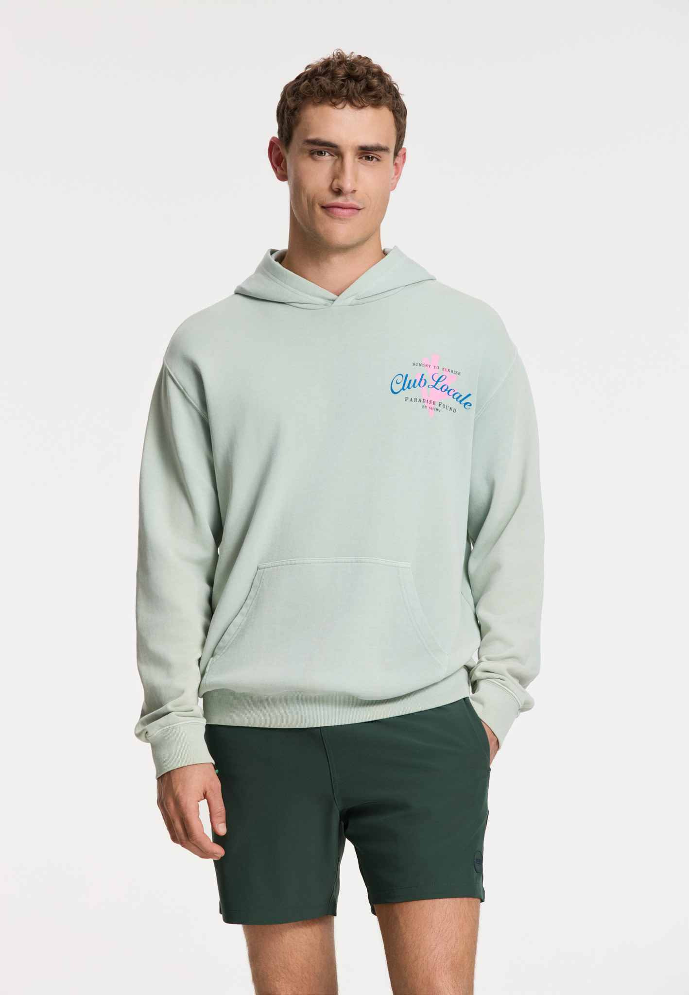 SHIWI Scott Stretch Swim Short Green Leaf