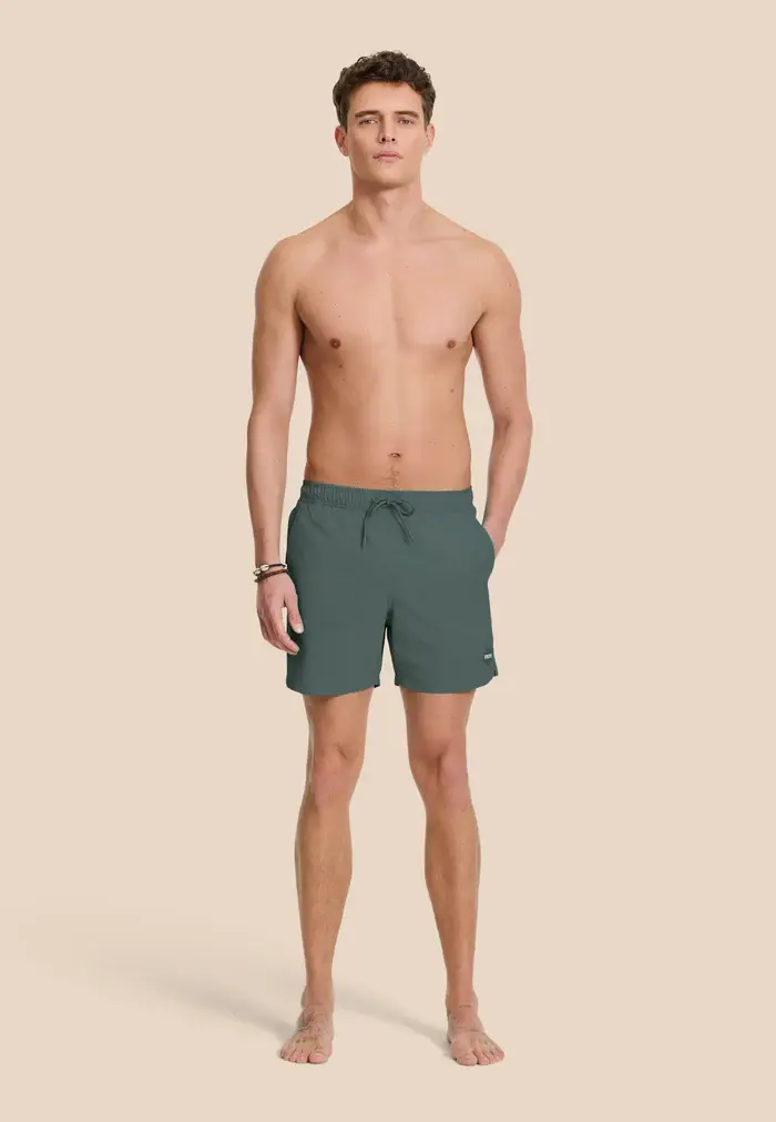 SHIWI Nate Quick Dry Swim Short Green Smokey