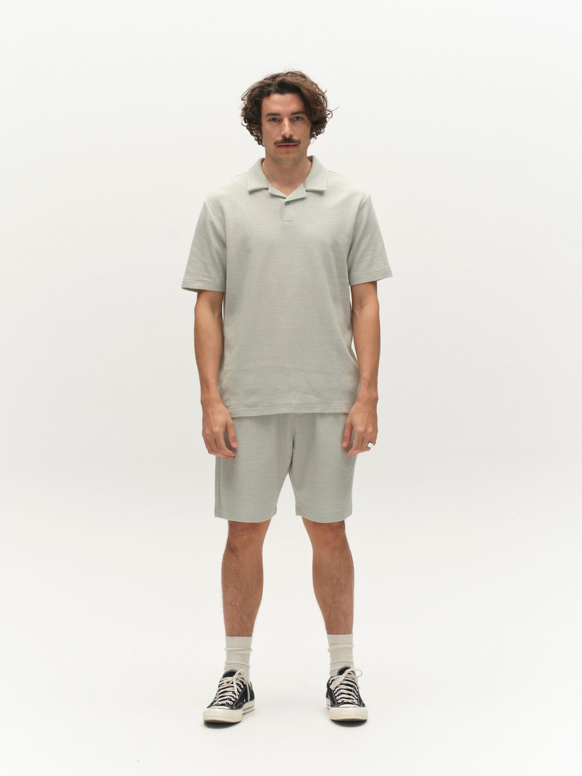 Gabba Blio Sku Towel S/S Polo 12849 Mineral Gray