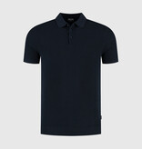 Saint Steve Sietse Knitted Polo Dark Navy