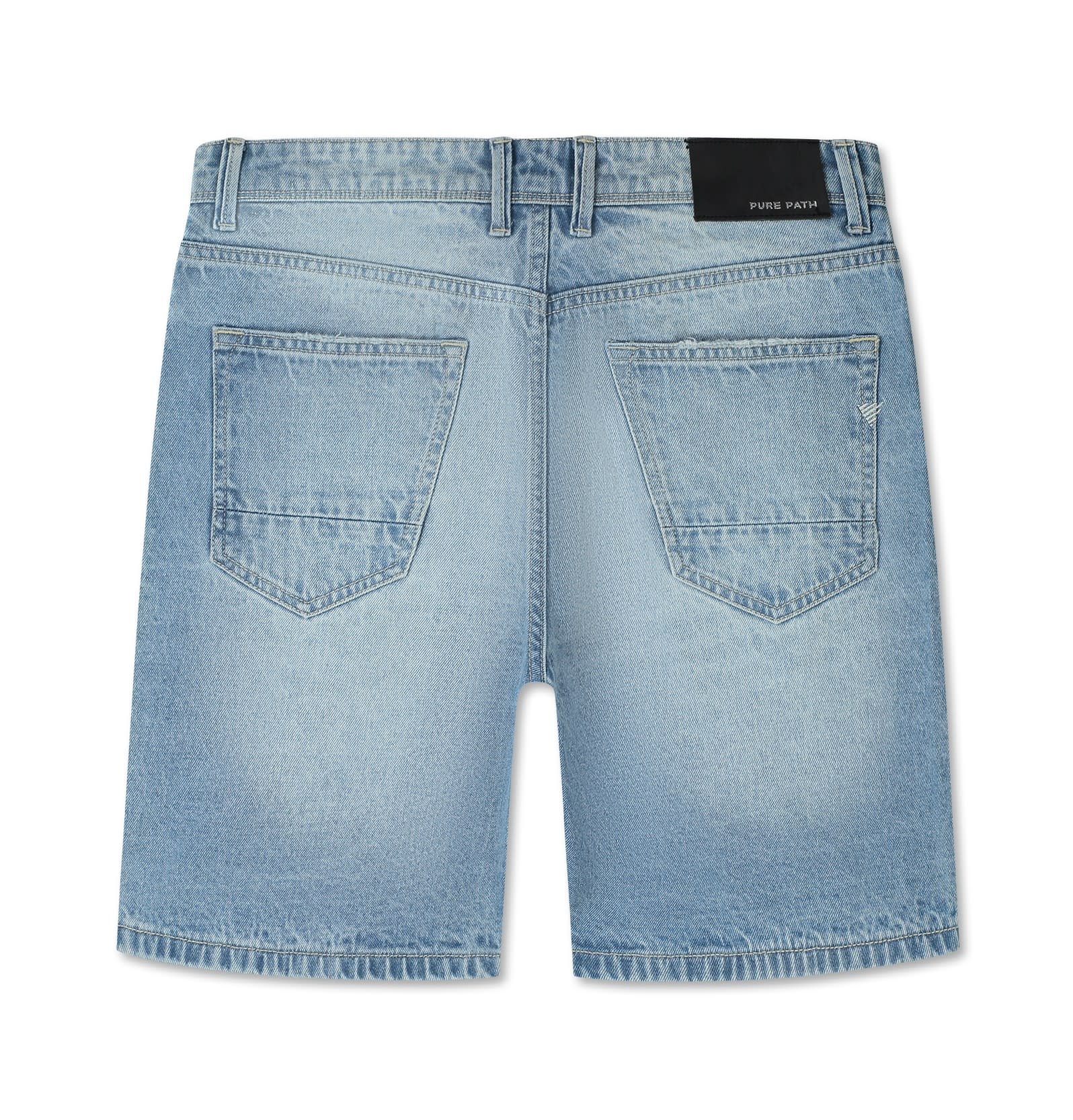 Pure Path The Owen W1643 Denim Short Light Blue