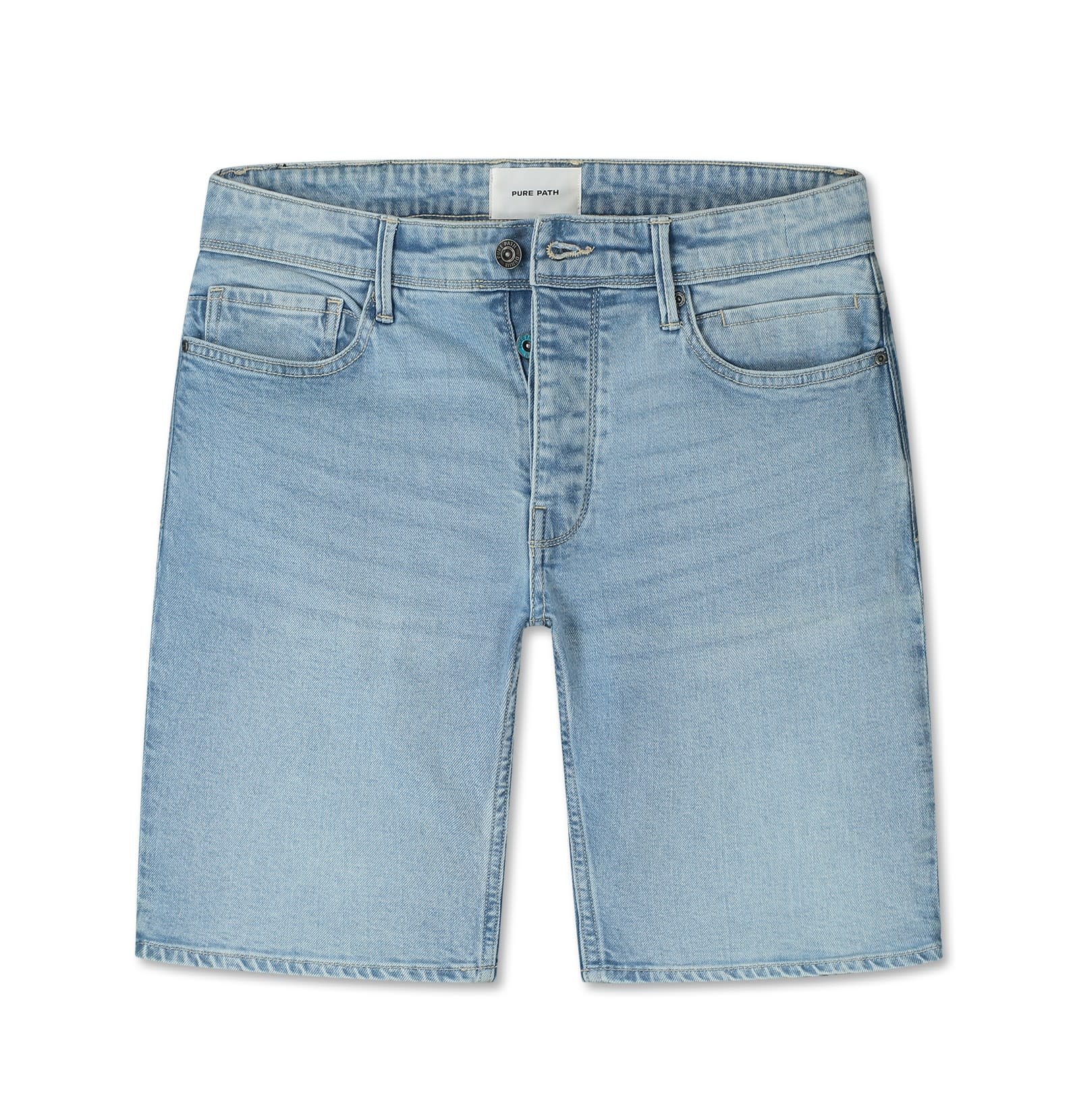The Miles W1602 Denim Short Light Blue