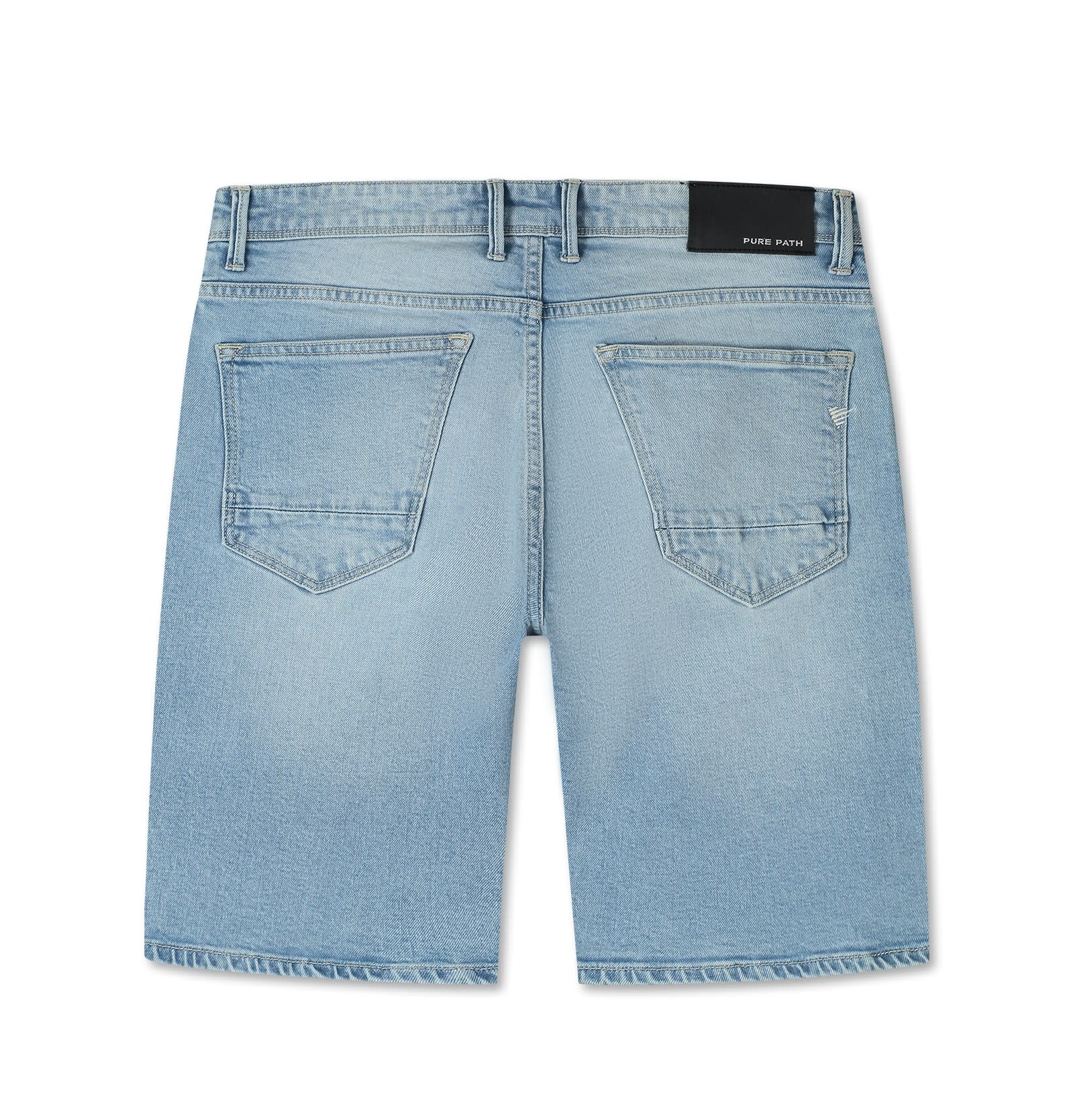 The Miles W1602 Denim Short Light Blue