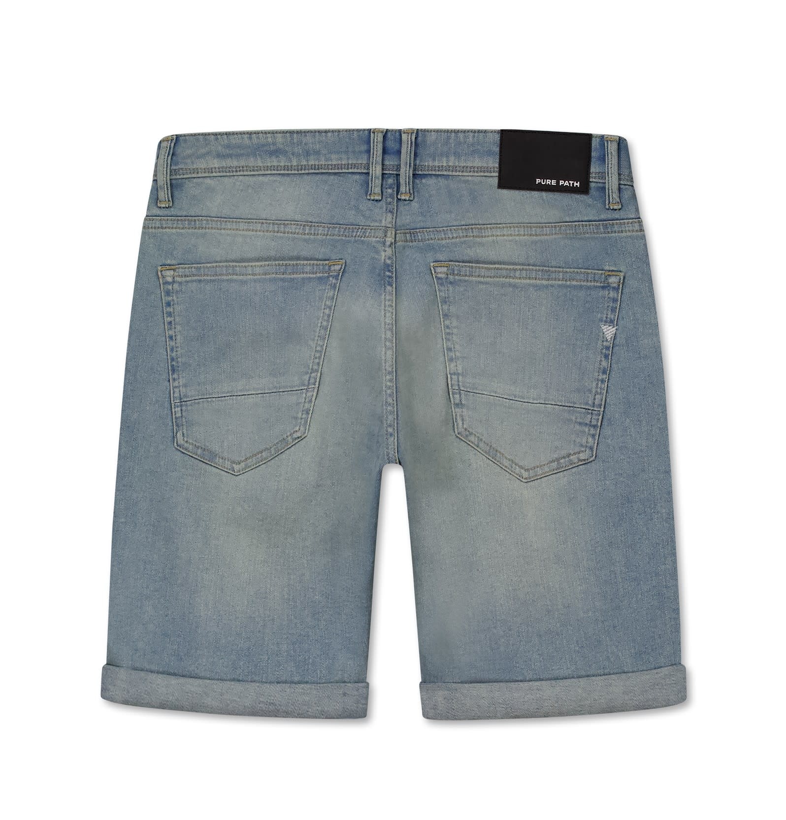 Pure Path The Miles W1621 Denim Short Blue Green