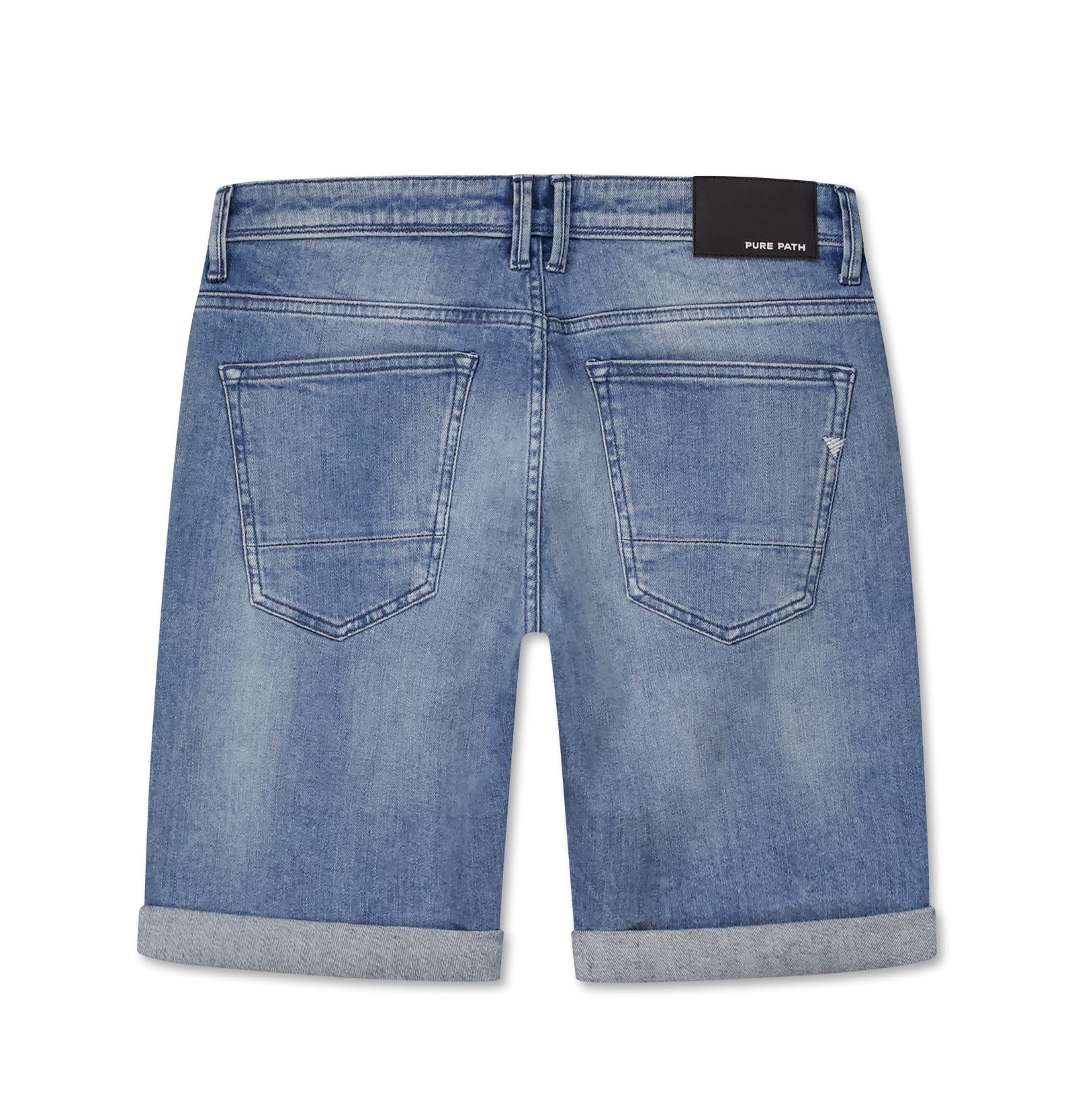 Pure Path The Miles W1622 Denim Short Mid Blue
