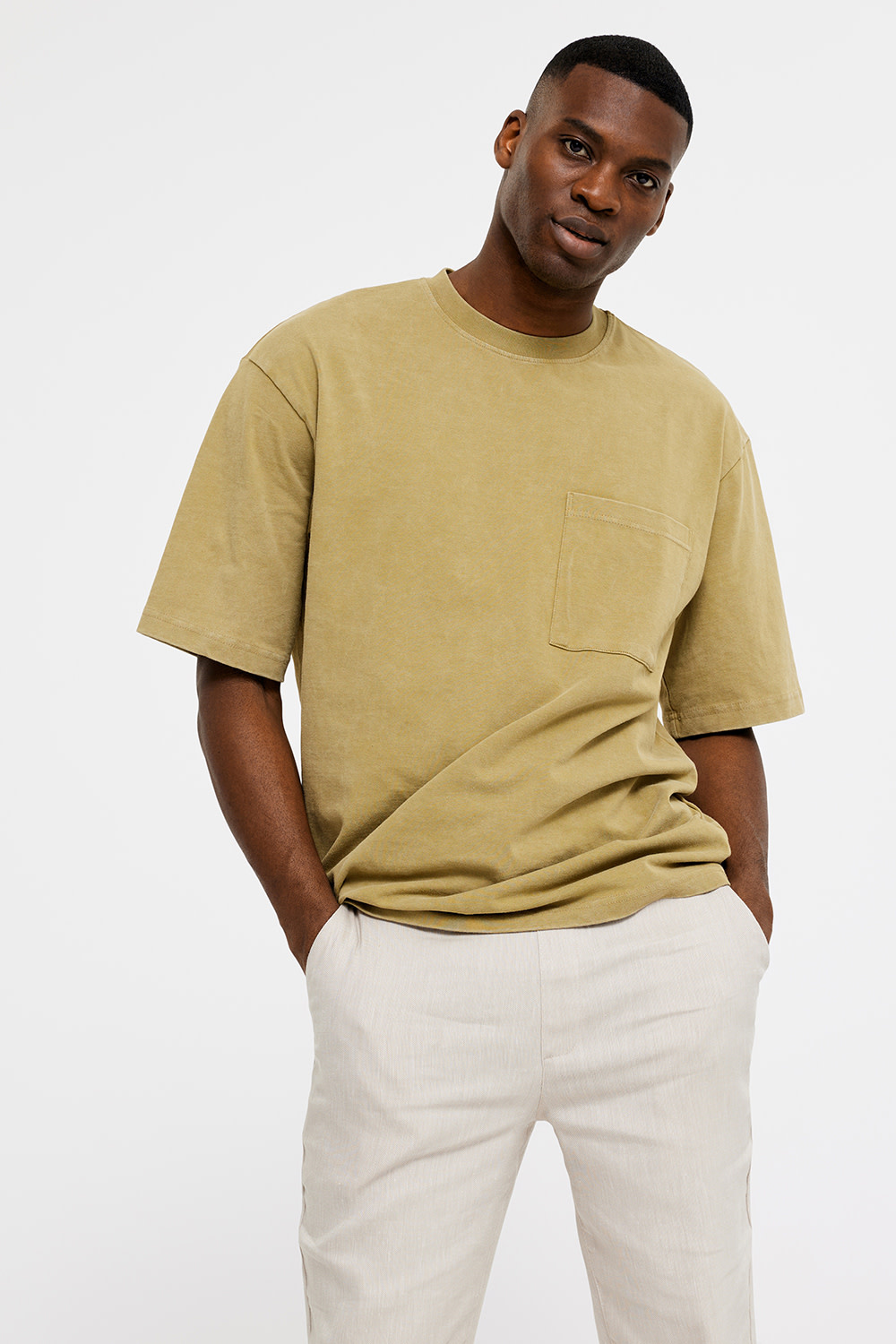 Plain Theo 769 Linen Sand