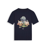 Pure Path 26010116 Trio Of Flowers Tee Dark Navy