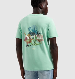 Pure Path 26010116 Trio Of Flowers Tee Mint