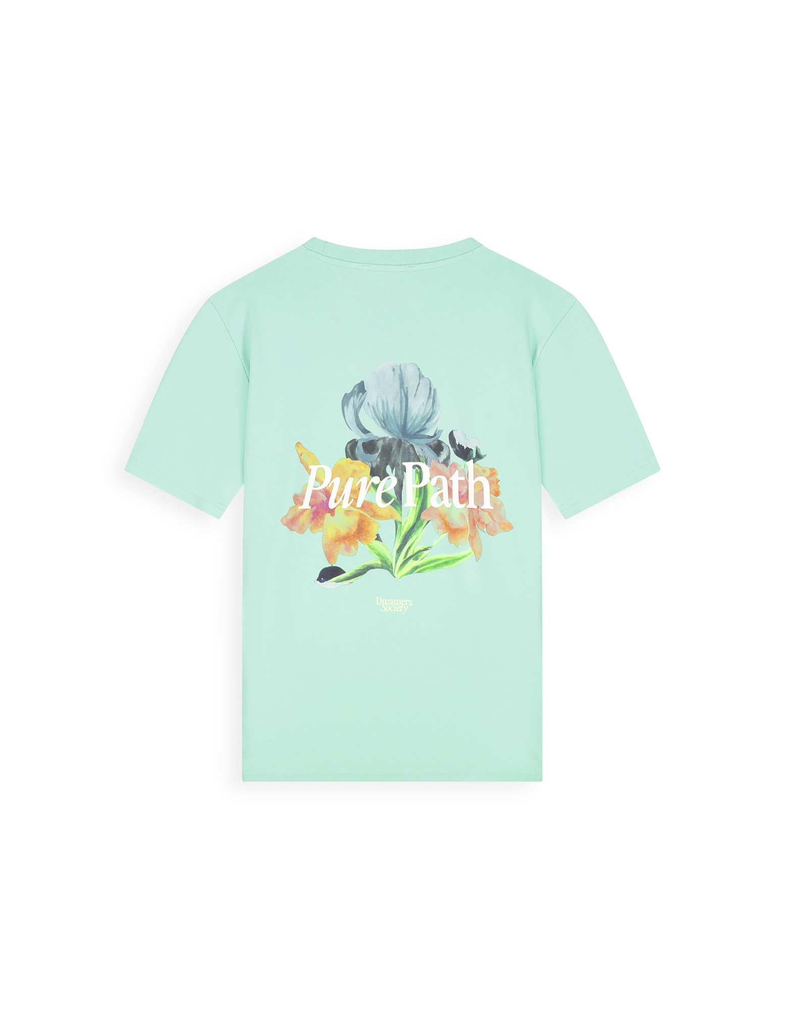 Pure Path 26010116 Trio Of Flowers Tee Mint