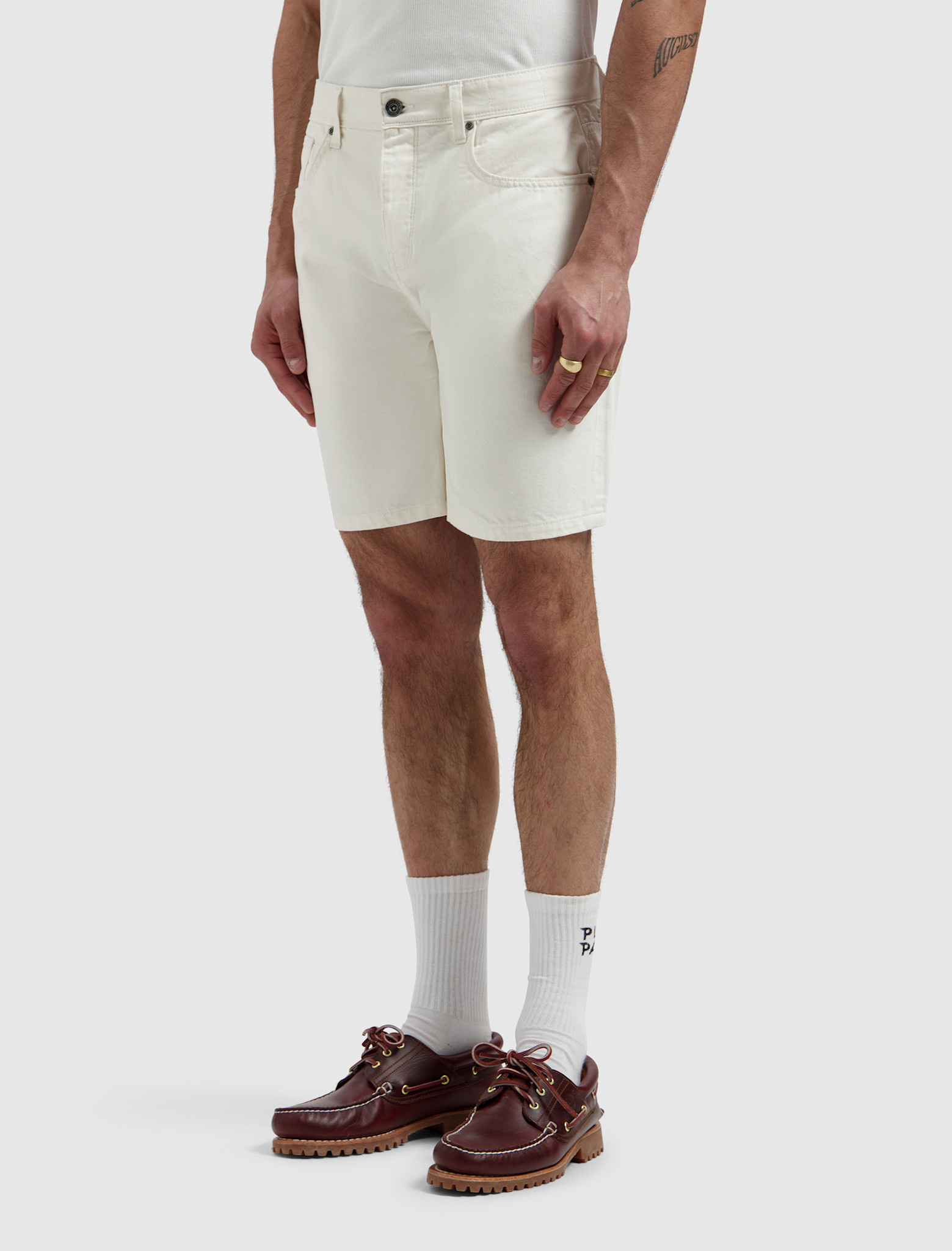 Pure Path The Owen W1672 Denim Short Ecru