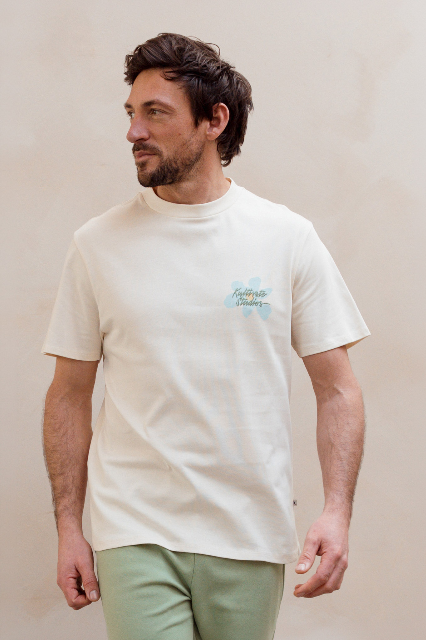 Kultivate Flowers Tee Egret