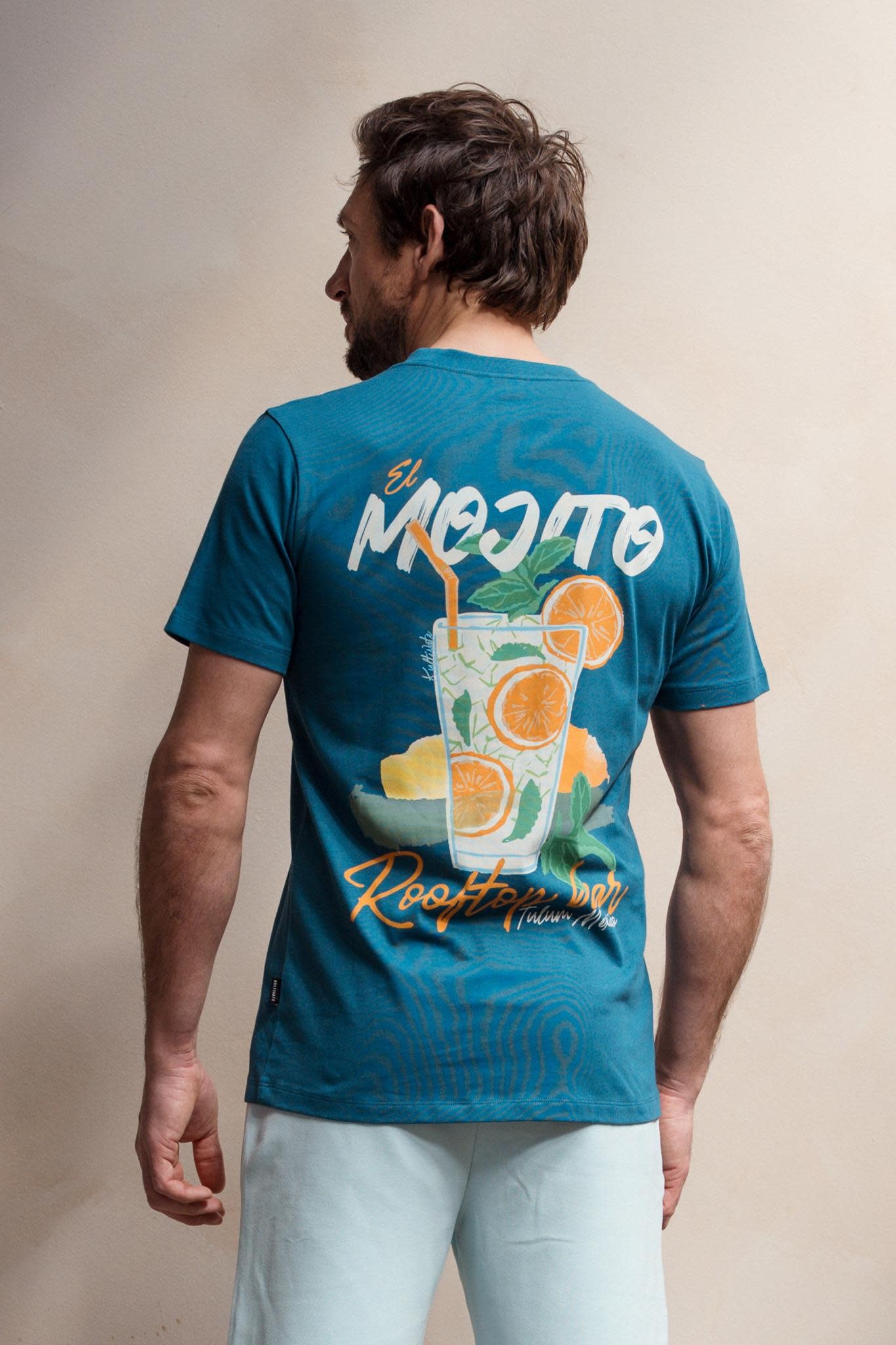 Kultivate Mojito Tee Moroccan Blue