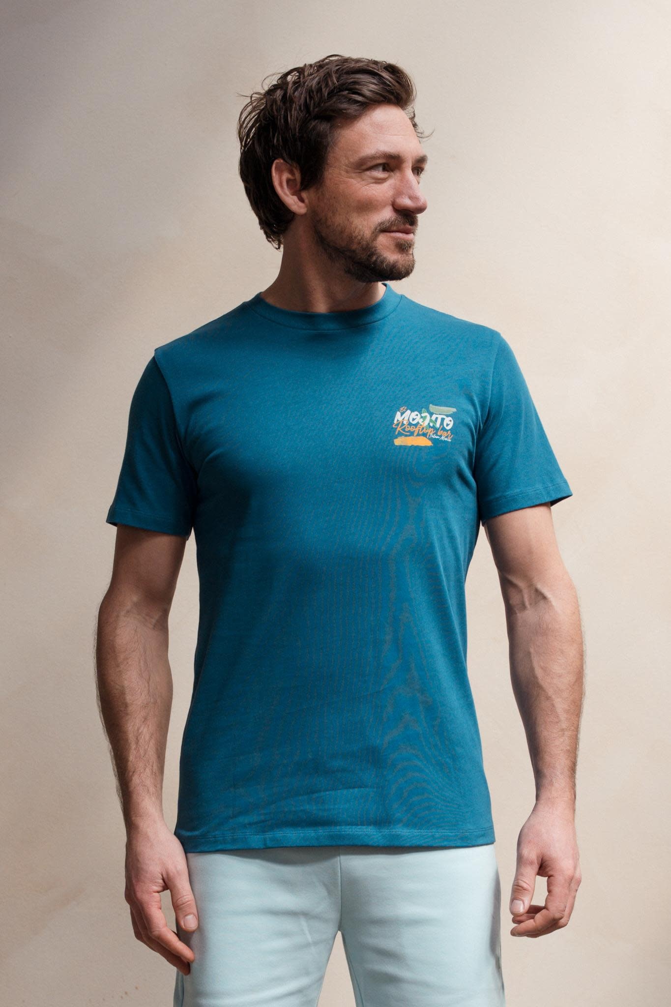 Kultivate Mojito Tee Moroccan Blue