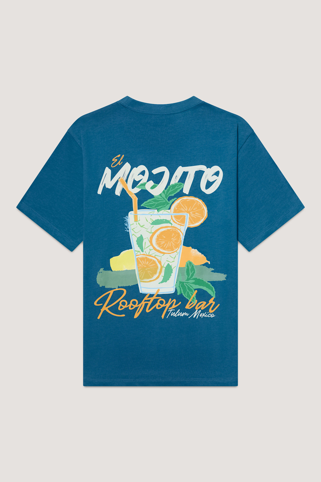 Kultivate Mojito Tee Moroccan Blue
