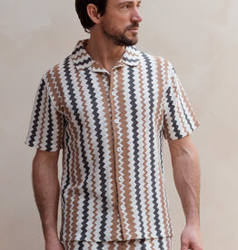 Kultivate Wavey Shirt Whitecap Gray