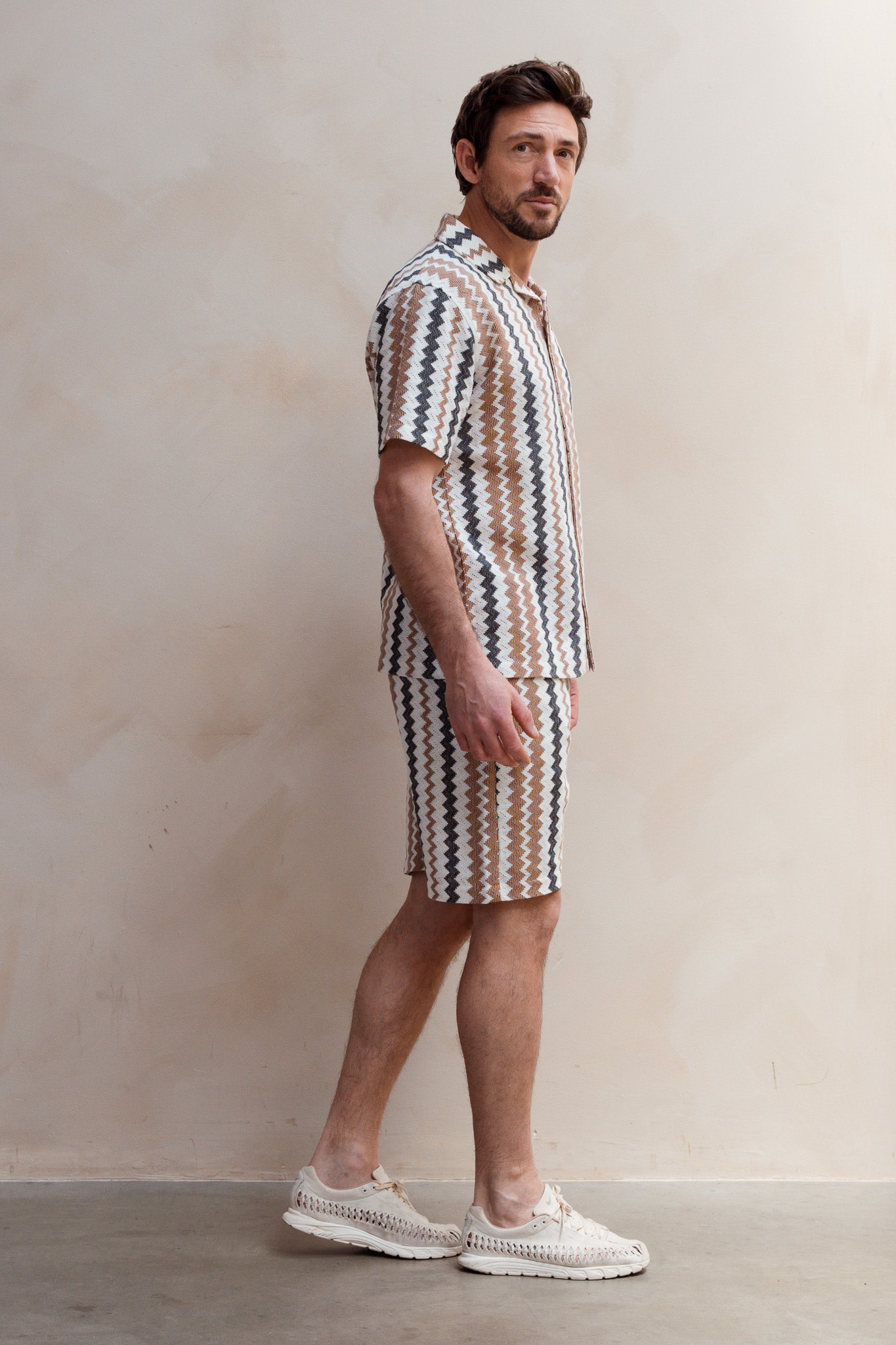 Kultivate Wavey Shirt Whitecap Gray