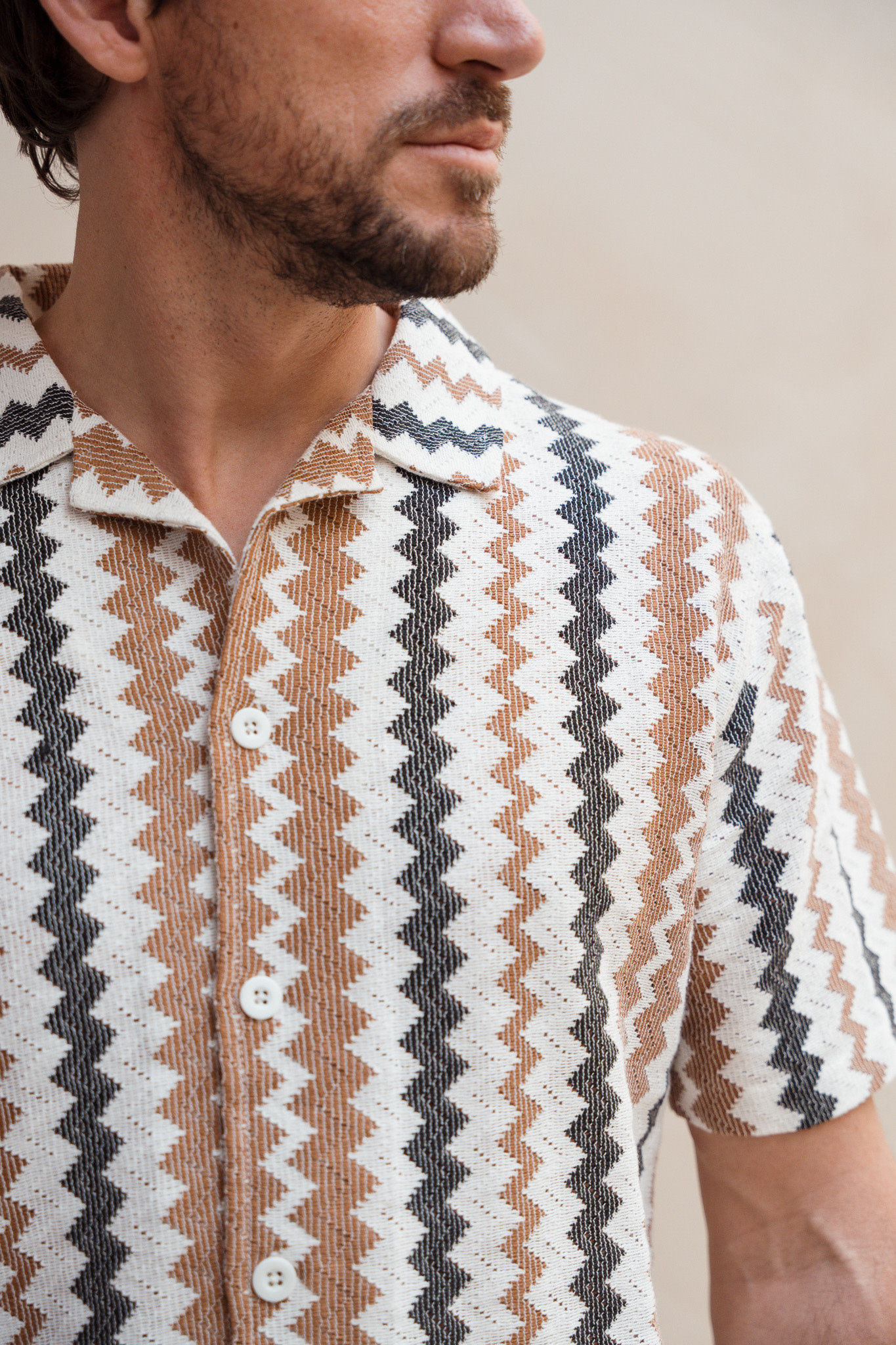 Kultivate Wavey Shirt Whitecap Gray