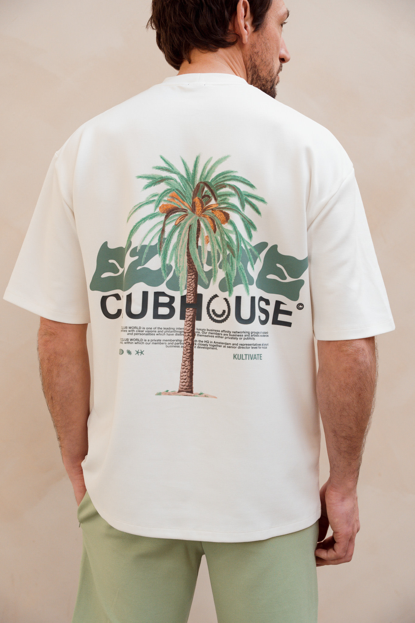Kultivate Luxury Clubhouse Tee Egret