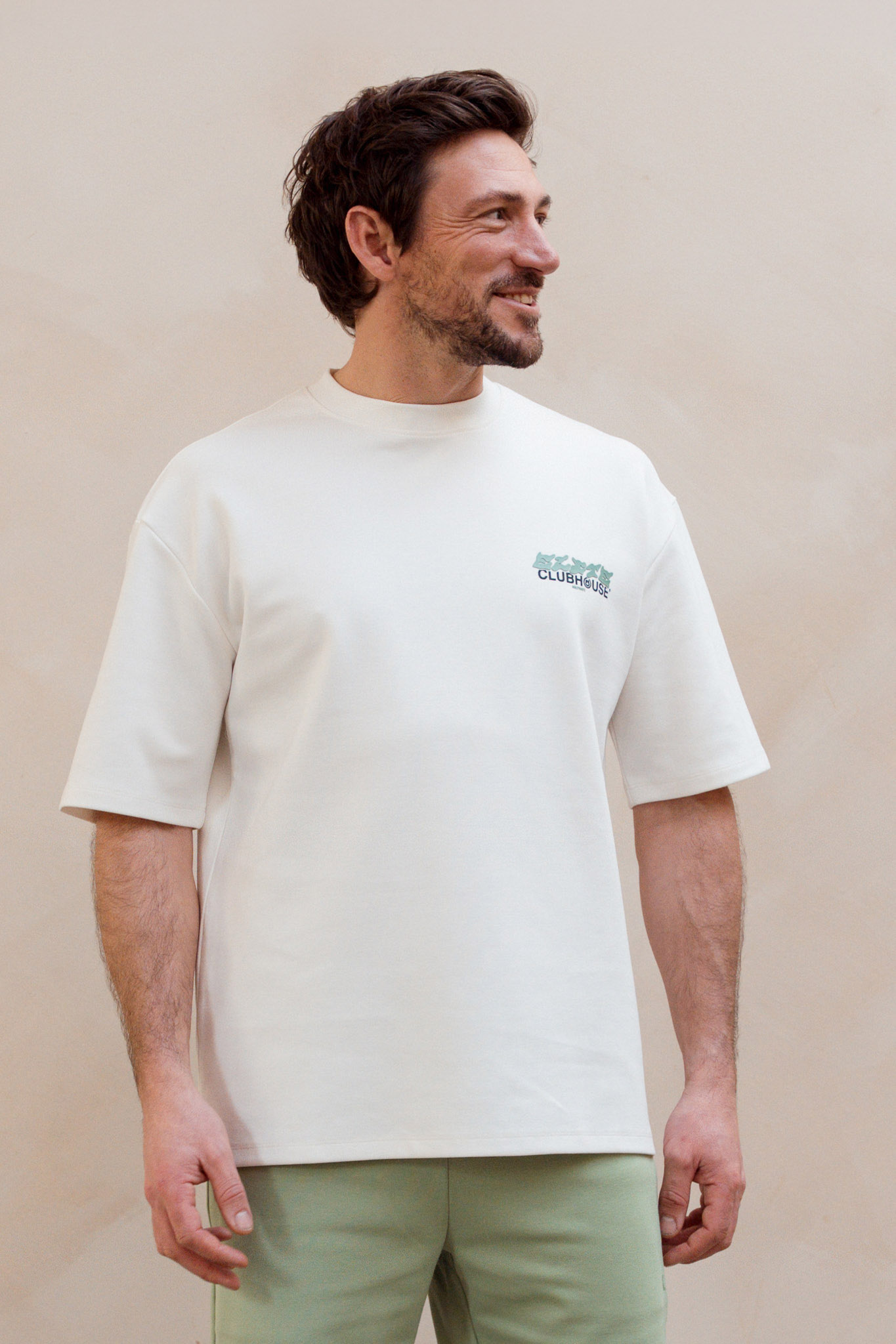 Kultivate Luxury Clubhouse Tee Egret