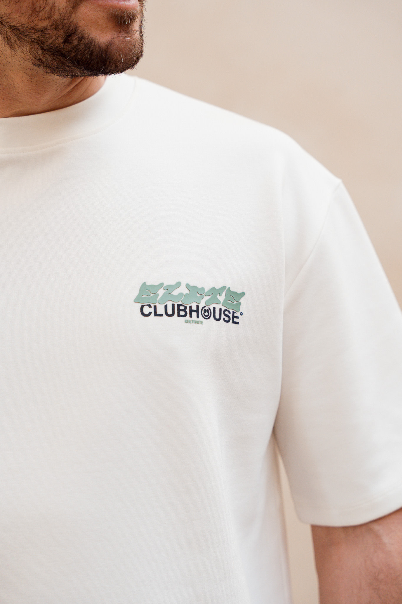 Kultivate Luxury Clubhouse Tee Egret