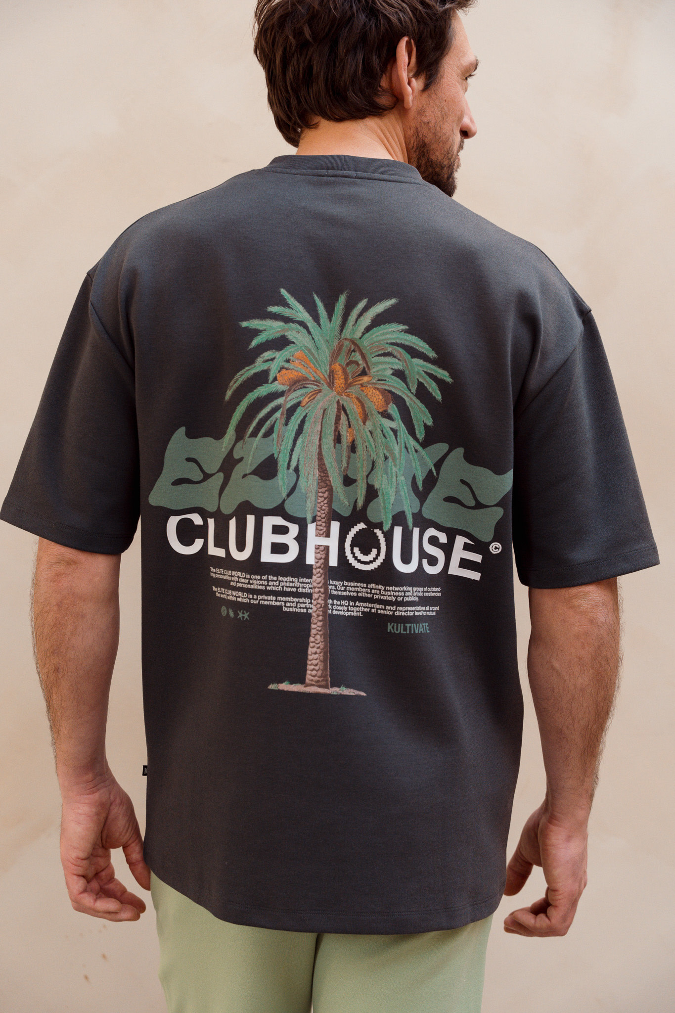 Kultivate Luxury Clubhouse Tee Woodland Grey