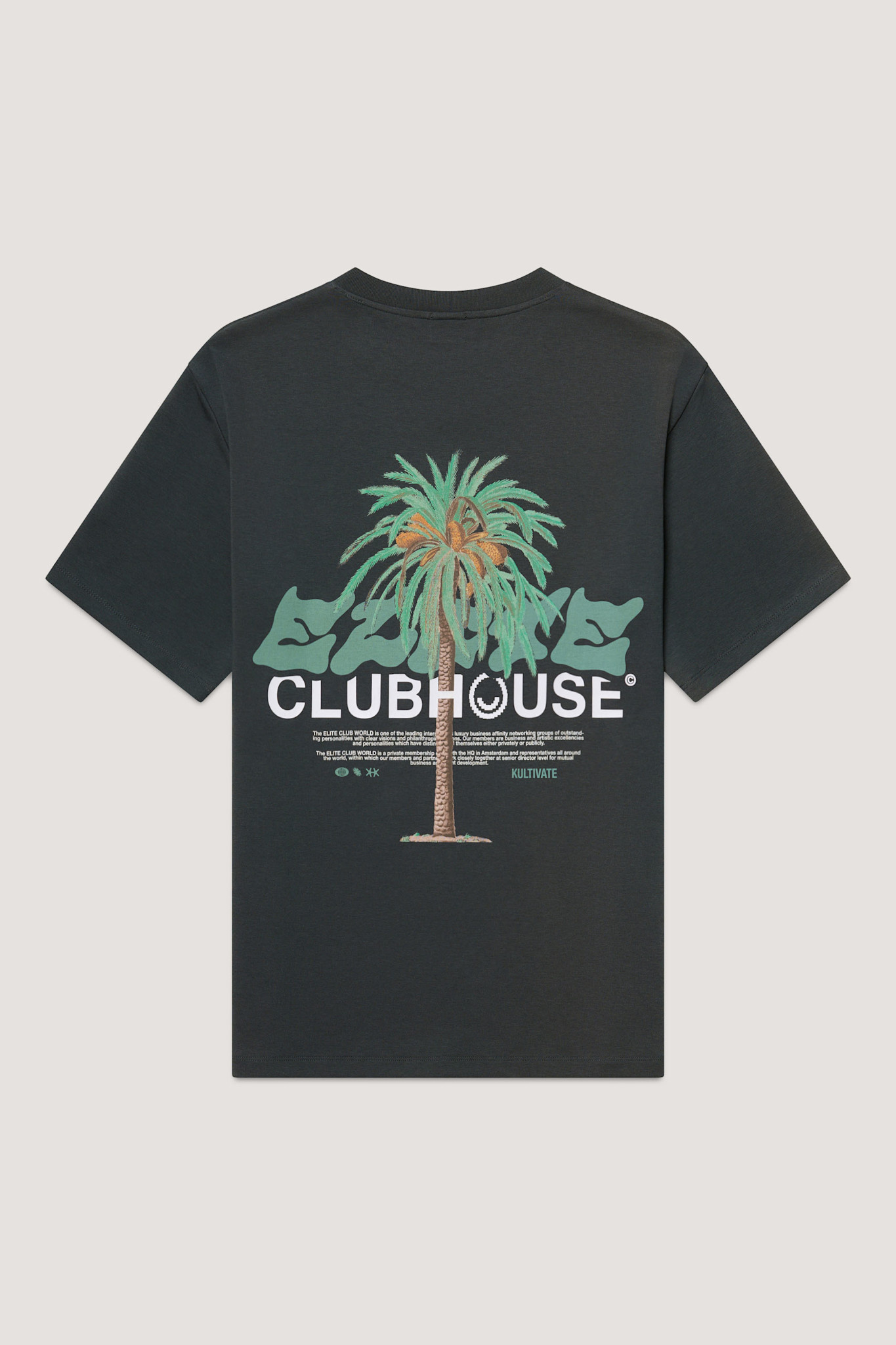 Kultivate Luxury Clubhouse Tee Woodland Grey
