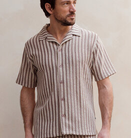 Kultivate Crochet Shirt Whitecap Gray