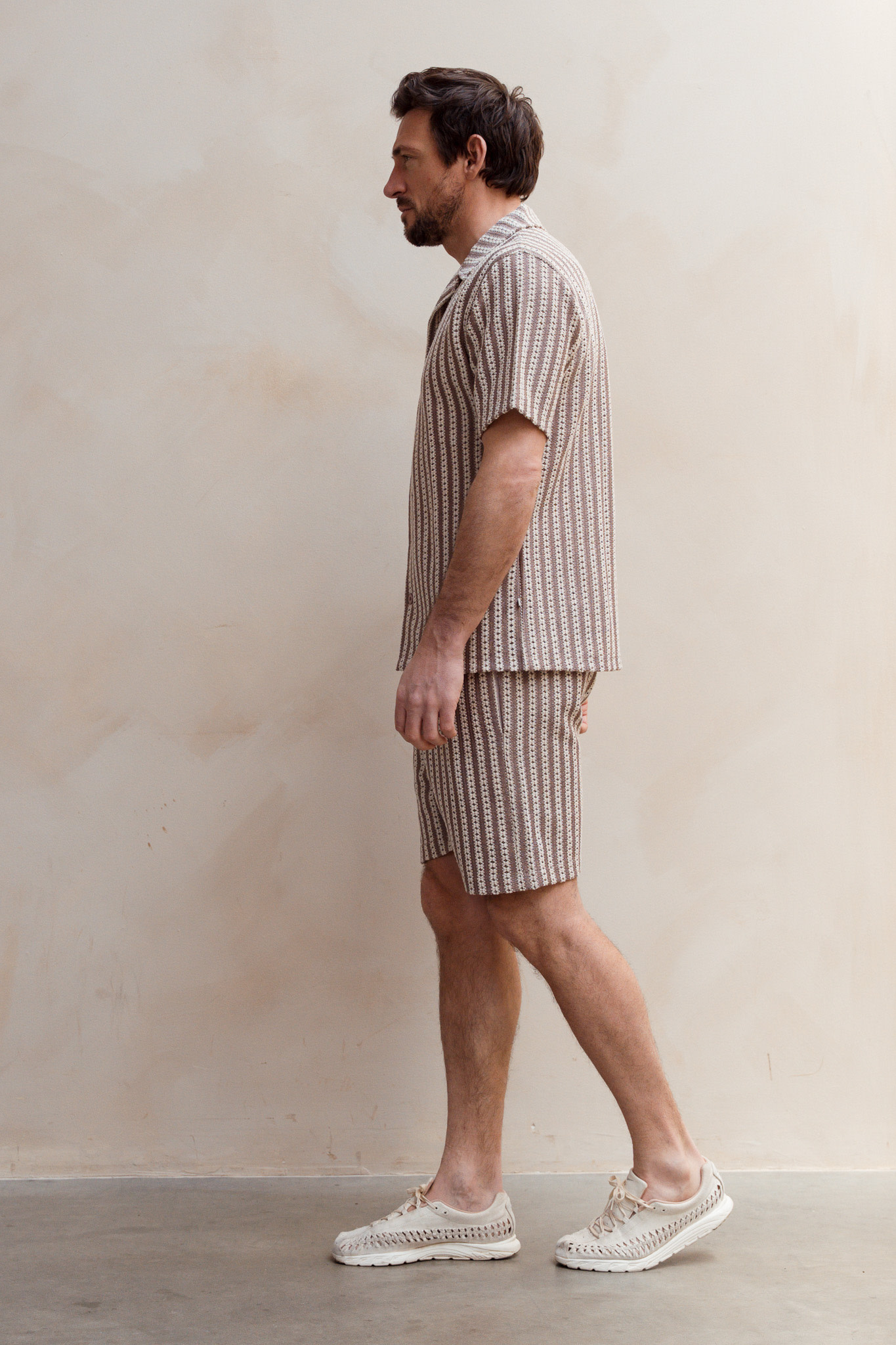 Kultivate Crochet Shirt Whitecap Gray