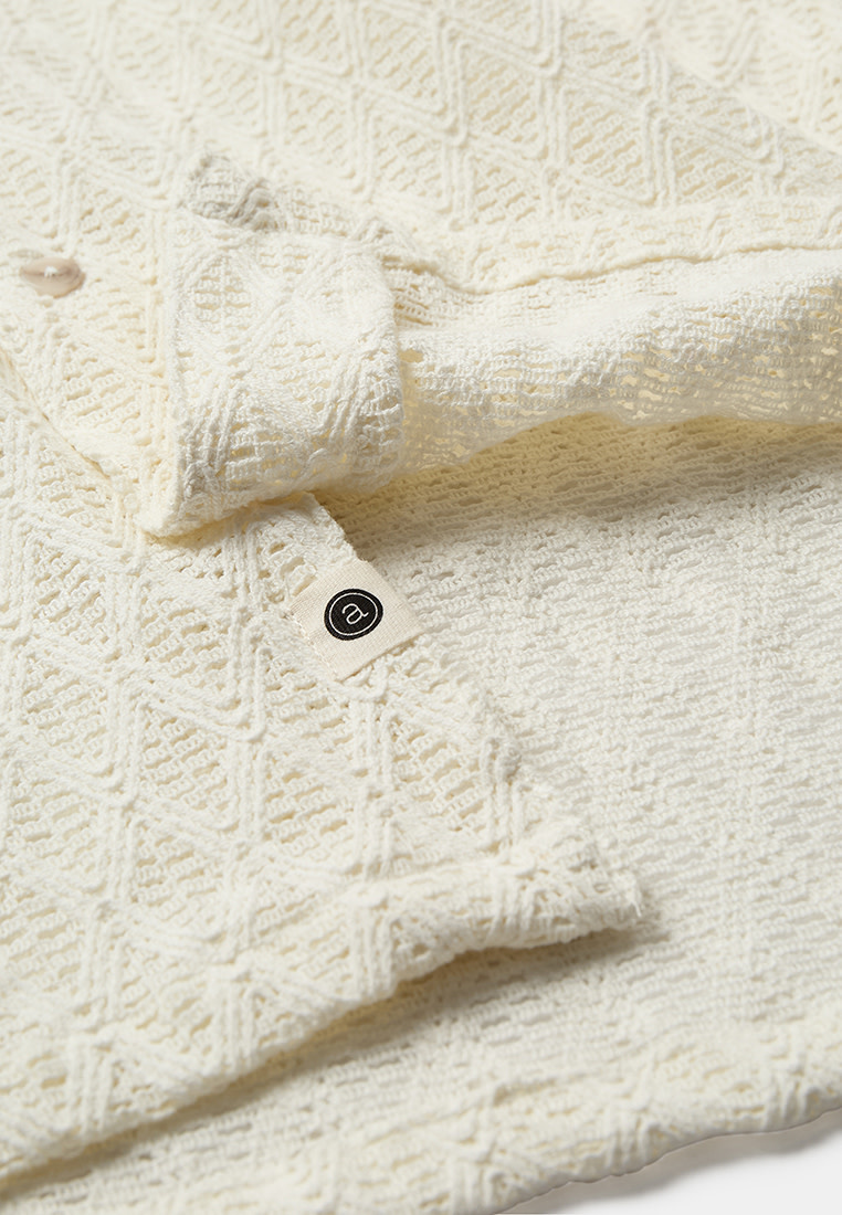 Anerkjendt 902262 Leander All Over Lace S/S Shirt Tofu