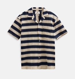 Anerkjendt 902263 Leander Stripe Lace S/S Shirt Tofu