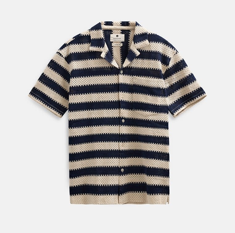 Anerkjendt 902263 Leander Stripe Lace S/S Shirt Tofu