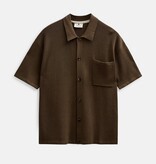 Anerkjendt Vilhelm Needle Rib Knitted Shirt 902192  Teak Brown