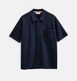 Anerkjendt Vilhelm Needle Rib Knitted Shirt 902192 Sky Captain