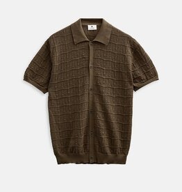 Anerkjendt Samuel Cardigan Knit 902341 Teak Brown