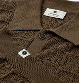 Anerkjendt Samuel Cardigan Knit 902341 Teak Brown